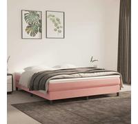 vidaXL Matelas à ressorts ensachés enfant 80x220x20 cm rose velours accueil ferme soutien ferme