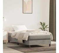 Matelas de lit à ressorts ensachés Gris Foncé 140x190x20 cm vidaXL