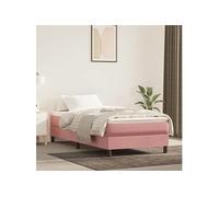 Matelas de lit à ressorts ensachés Rose 80x200x20 cm Velours347693