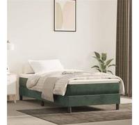 vidaXL Matelas de lit à ressorts ensachés 120x190x20 cm Vert foncé