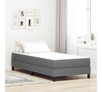 vidaXL Matelas à ressorts ensachés Crème, moyen, 100x200x20 cm, en tissu
