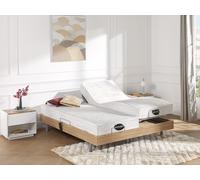 Matelas de relaxation 90 x 200 cm mousse à mémoire de forme et coutil bambou ép.20cm - PARURE de NATUREA