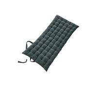 Matelas de Sol 60x120cm Velours de Coton Capitonné Coloris Ardoise - HARRIS -