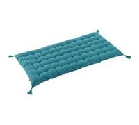 Matelas de Sol avec pompons 60x120cm Coton Coloris Paon - SOPHIE - ALTOBUY Bleu G