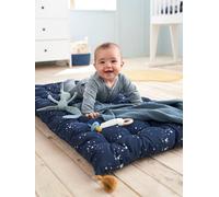 Matelas de sol avec pompons bleu foncé TU