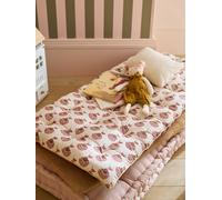 Matelas de sol bi-matière fleurs/velours Arizona rose TU