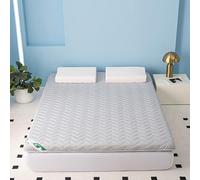 Matelas de sol japonais pliable de 7,6 cm d'épaisseur, matelas futon portable pour adultes, idéal pour camping, chambre d'amis, dortoir, camping-car - Gris 70 x 190 cm