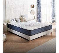 Matelas Dream Komfort 140x190 cm - Technologie Blue Latex et mousse HR à mémoire de forme - Réversible - 7 zones - Équilibré