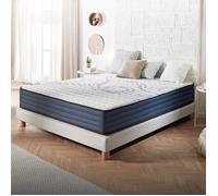Matelas Dream Komfort 160x200 cm - Hybrid - Ressorts ensachés+Latex+Mousse Viscoélastique HR - Soutien Mi-ferme 7 zones - 26 cm