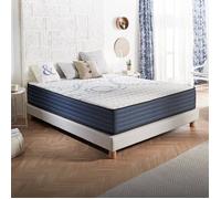 Matelas Dream Komfort 180x200 cm - Technologie Blue Latex et mousse HR à mémoire de forme - Réversible - 7 zones - Épais 30 cm