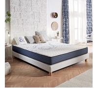 Matelas Dream Komfort 90x200 cm - epaisseur 26 cm - Technologie Blue Latex et mousse HR à mémoire de forme - Réversible - 7 zones -