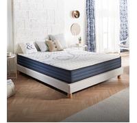 Matelas Dream Komfort 90x200 cm - Technologie Blue Latex et mousse HR à mémoire de forme - Réversible - 7 zones - Équilibré