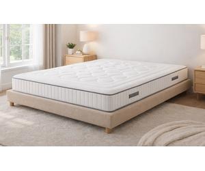 Matelas éco-responsable Cristal : 160 x 200 cm / Sommier + Ensemble prêt à dormir