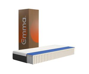 Matelas Emma Original | Hybride II | Mousse à mémoire de forme et ressorts ensachés | 90x200 cm | hauteur 25cm | Fermeté équilibrée | Soutien à 5 zones | Ergonomique | Ultra-respirant | Housse lavable