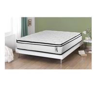 Matelas Empereur 140x190 | 22 cm d'épaisseur | Mémoire de forme | Surmatelas intégré | Mousse HR | Confort Mi-ferme