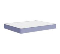 Matelas en mousse 160 x 200 cm, blanc et gris foncé | Revêtement respirant, double face, mousse, hauteur 24 cm, emballage sous vide