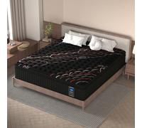 Matelas en mousse à mémoire de forme premium de 25 cm d'épaisseur, disponible en 90 x 200 cm / 120 x 200 cm / 140 x 200 cm / 160 x 200 cm / 180 x 200 cm, ressorts ensachés indépendants, forme ergonomi