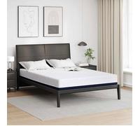 Vidaxl Matelas Blanc Et Bleu Tissu Jacquard En Polyester 100%