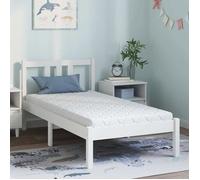 Matelas en mousse avec couche de noix de coco - vidaXL - 160x80x10,5 cm - Blanc - Mousse PU - Confort moyennement ferme