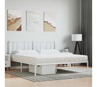 Matelas en mousse blanche 180 x 220 cm avec housse respirante et rembourrage en mousse polyuréthane 22D, dureté H2 H3, housse lavable, ergonomique pour chambre à coucher, lit d'appoint, chambre