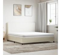 Matelas en mousse fermeté moyenne douce 180 x 200 cm double face | Housse amovible lavable à 40 °C, sans ressorts, enroulée en boîte, tissu respirant, utilisation réversible, silencieux