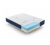 Matelas 160x190 real confort - mousse à confort multizone visco soft épaisseur 25 cm double face été-hiver