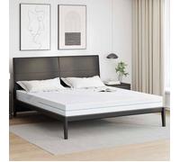 vidaXL Matelas Blanc 200 x 200 cm Tissu jacquard en polyester 100%