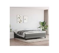 vidaXL Matelas de lit à ressorts ensachés Gris foncé 160x200x20 cm