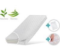 Matelas enfant 70x140 cm LATEX ROYAL avec housse aloe vera, drap housse et deux degrés de fermeté, 10 cm d'épaisseur, Matelas enfant 70x140 Matelas pour lit enfant