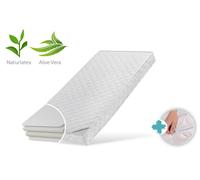 Matelas enfant 80x160 cm LATEX ROYAL avec housse aloe vera et deux degrés de fermeté, 10 cm d'épaisseur, Matelas enfant 80x160 Matelas pour lit enfant