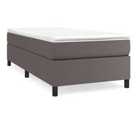 vidaXL Cadre de lit rembourré 3121021 – Lit simple à lattes moderne Gris