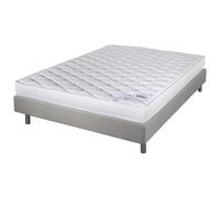 Matelas et sommier 140x190 Marly - Newkit - Soutien ferme - Sommier démonté - Lin