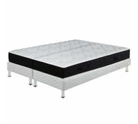 Matelas et sommier 2x90x190 Mousse - Malta - Soutien très ferme - Made in France