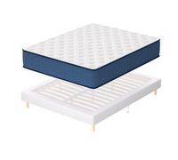 Matelas et Sommier Tapissier 140x190 ,Mémoire de forme ,Matelas 140x190x30 - Sommier 140x190