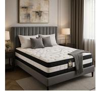 Matelas Excelsior 180x200 by Sampur | Épaisseur 30 cm - Mémoire de Forme - Ressorts Ensachés - Mousse Haute Résilience - Confort