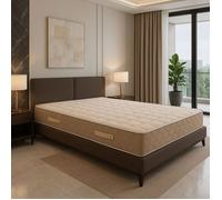matelas face de contact latex Alse 200x200 cm epaisseur 23 cm Ferme - Tissu 100 Coton - Spcial Sommier Electrique - 7 Zones de Confo