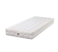Matelas Face été Latex Naturel 80 Kg/m3 Face Hiver Mémoire de forme 60 Kg/m3 120x190 x 21 cm Souple - Spécial Sommier Electrique - Déhoussable Housse Lavable - 7 Zones de Confort Blanc