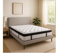 Matelas Fairmont 180x200 by Sampur | Épaisseur 25 cm - Mémoire de Forme - Ressorts Ensachés - Mi-Ferme - Confort & Longévité