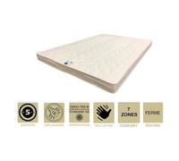 Matelas Ferme avec Latex Naturel Pour Canapé Lit 140x200 x 10 cm - 7 zones de Confort - Ame Poli Lattex HD Haute Résilience - Hypoallergénique