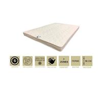 Matelas Ferme avec Latex Naturel Pour Canapé Lit 70x190 x 15 cm - 7 zones de Confort - Ame Poli Lattex HD Haute Résilience - Hypoallergénique