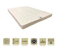 Matelas ferme mémoire de forme 60 kg/m3 pour canapé lit 90x190 x 9 cm + oreiller visco - 5 zones de confort - ame poli lattex haute résilience hd - h G