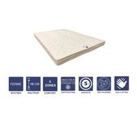 Matelas Ferme Mémoire de Forme Pour Canapé Lit + Alèse 90x190 x 15 cm + Oreiller Visco - 5 zones de Confort - Noyau Poli Lattex HR Dernière Génération - Très Respirant G