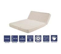 Matelas ferme pour bz 140x190 x 10 cm - dim assise 60 cm - déhoussable housse lavable - 5 zones de confort - ame poli lattex haute résilience - hypoa G