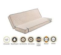 Matelas ferme pour clic clac + alèse 120x190 x 20 cm + oreiller visco - dim assise 60 cm - déhoussable housse lavable - 5 zones de confort - ame poli G