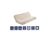 Matelas Ferme Pour tous Clic Clac 130x190 x 15 cm + Oreiller Visco - Découpe Assise 70 cm - 5 zones de Confort - Noyau Poli Lattex HR Dernière
