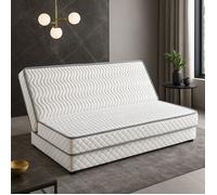 Matelas Ferme Pour tous Clic Clac Alese 130x190 x 13 cm Mousse Premium - Dim Assise 60 cm - 5 zones de Confort