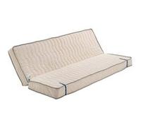 Matelas Ferme Pour tous Clic Clac + Alese 130x190 x 14 cm avec 4 cm Memoire de Forme 65 Kgs/m3 - Decoupe Assise 60 cm Hypoallergenique G