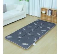 Matelas Futon 4cm 3 Couches Tatami, Pliable Antidérapant Doux Confortable