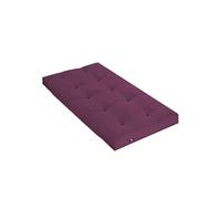 Matelas futon 90x190 cm terre de nuit soutien souple epaisseur 13 cm housse de matelas