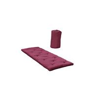 Matelas futon de voyage 1 pers. 70x190 cm bordeaux